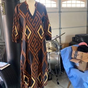 Multi colored midi dress